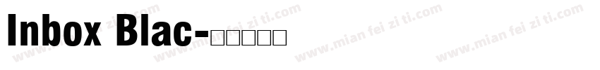 Inbox Blac字体转换